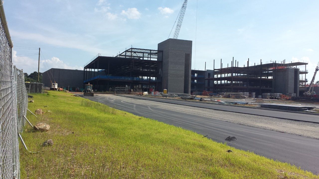 An active construction site using Division 10 products in Raleigh, North Carolina.